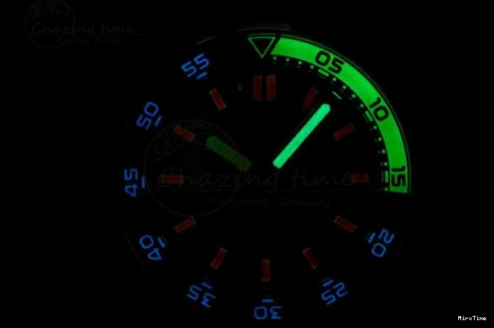 MIROTIME 0426 Aquatimer Automatic SS RSF 1:1 Best Edition White Orange Dial on Black Rubber Strap A Supportive 7069